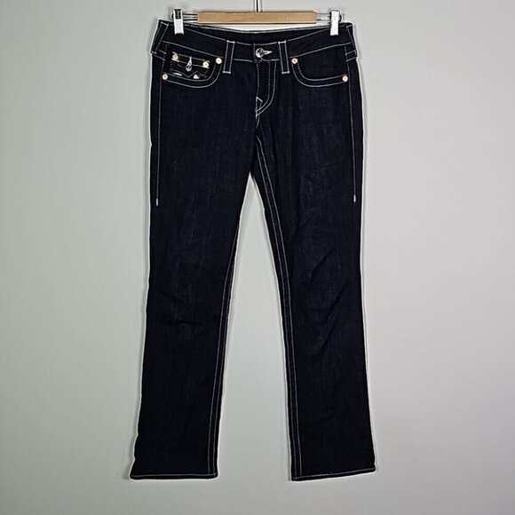 TRUE Religion 27x31 dark wash straight leg jeans - Picture 1 of 8